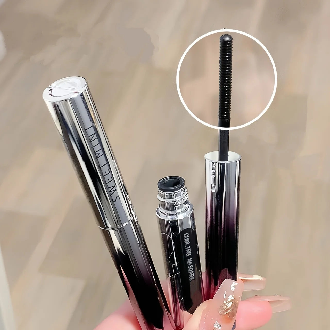 Sweet Mint Slim Tube Mascara – Black, Smudge-Proof, Lengthening & Curling