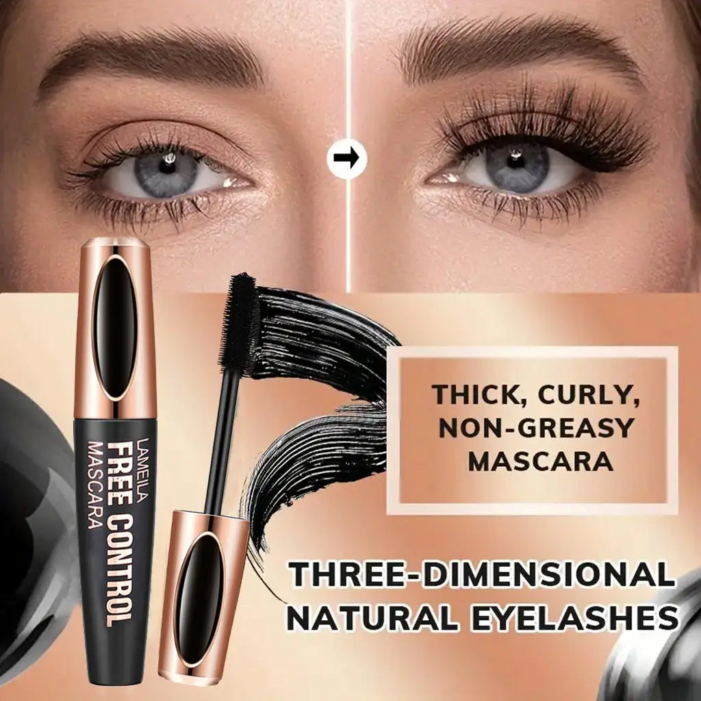 8D Silk Fiber Mascara – Waterproof, Thickening, Lengthening & Curling