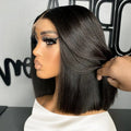 Alurën 13x4 Bone Straight Pre-Plucked Human Hair Short Bob Wig