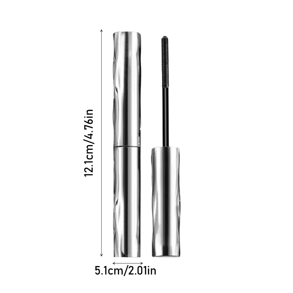 Waterproof Metallic Tube Mascara – Black Silk Fiber, Lengthening & Non-Clumping