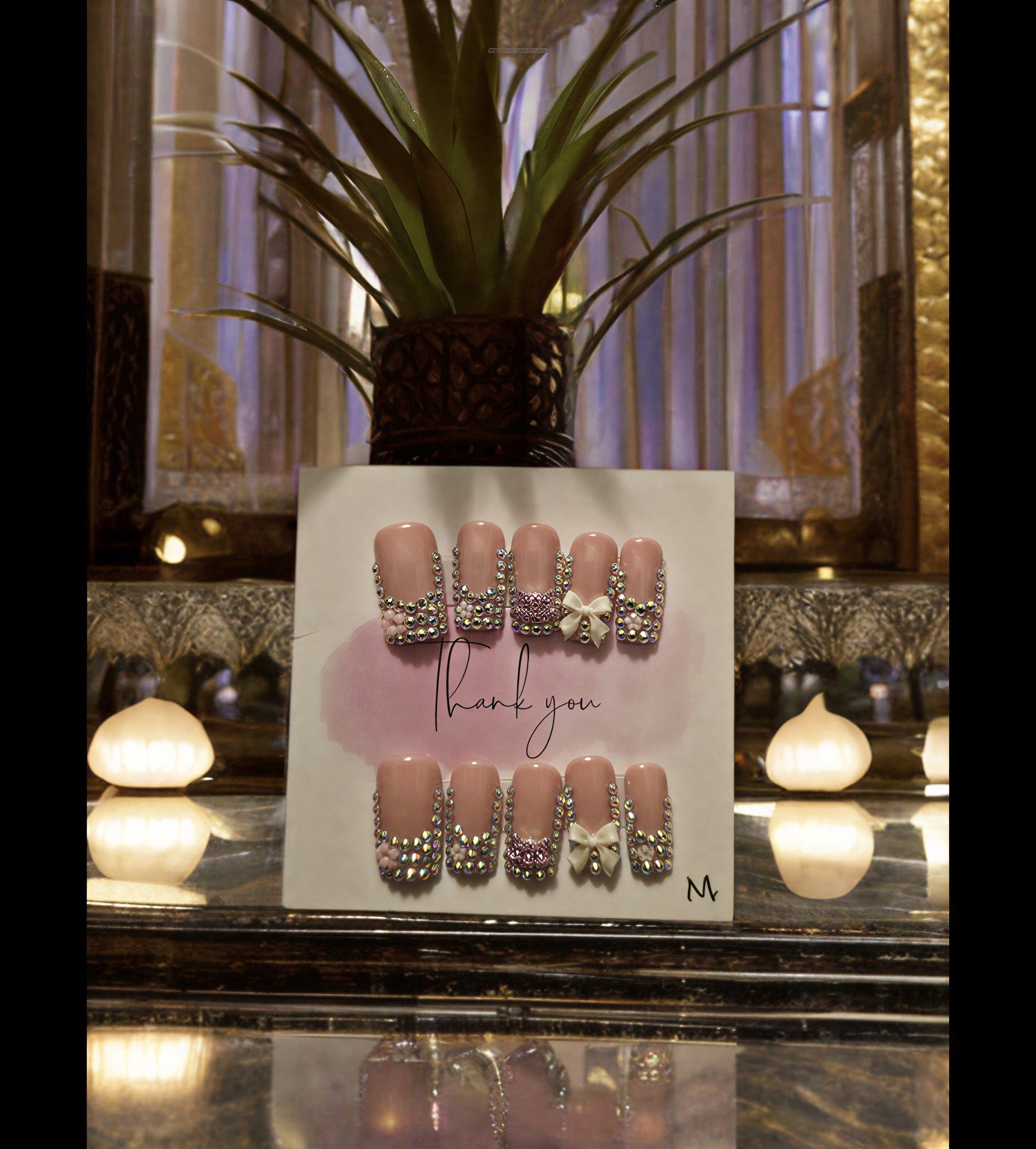 Alurën “Pink Stardust" Nail Set